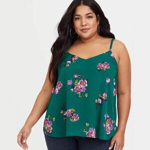 TORRID | Sophie Chiffon Double Layer Swing Cami Floral Tank Top | Sz. 4X